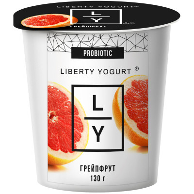 Йогурт Liberty Yogurt с грейпфрутом 2.9%, 130г