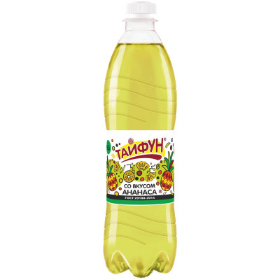 Напиток безалкогольный Тайфун Со вкусом ананаса среднегазированный, 500мл