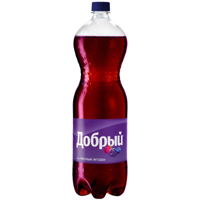Напиток газированный Добрый безалкогольный ароматизированный со вкусом лесных ягод, 1,5л