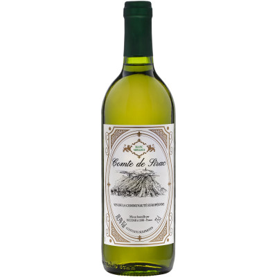 Вино Comte de Sirac белое полусладкое 10.5%, 750мл
