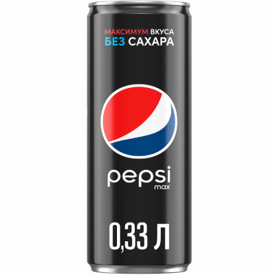 Напиток газированный Pepsi Max без сахара, 330мл