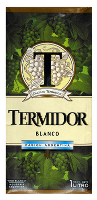 Вино Termidor Blanco белое сухое столовое 10-13%, 1л