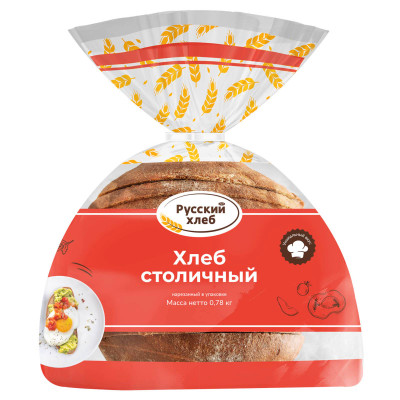 Хлеб Русский Хлеб Столичный подовый нарезка, 780г