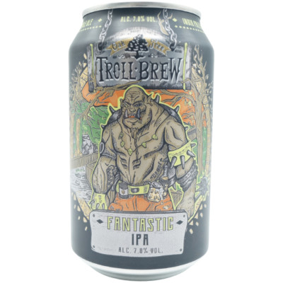 Пиво Troll Brew IPA светлое нефильтрованное 7.8%, 330мл