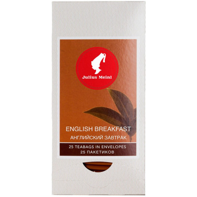 Чай Julius Meinl Английский завтрак чёрный байховый в пакетиках, 25x2г