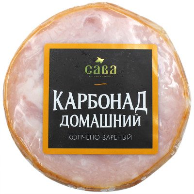 Карбонад копчёно-варёный Сава Домашний из свинины, 250г