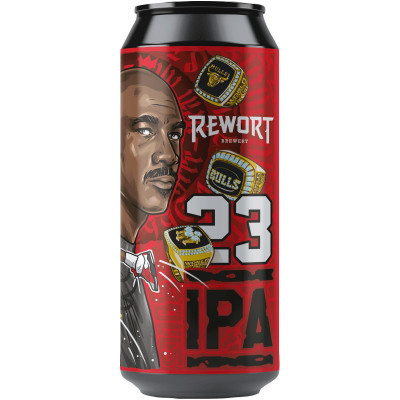 Пиво Rewort Brewery Michael J. IPA 19 светлое нефильтрованное 6.9%, 500мл