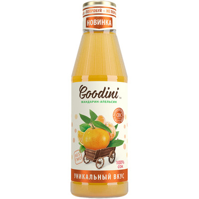 Сок Goodini мандарин-апельсин восстановленный, 750мл