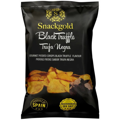 Чипсы Snackgold картофельные со вкусом чёрного трюфеля, 125г