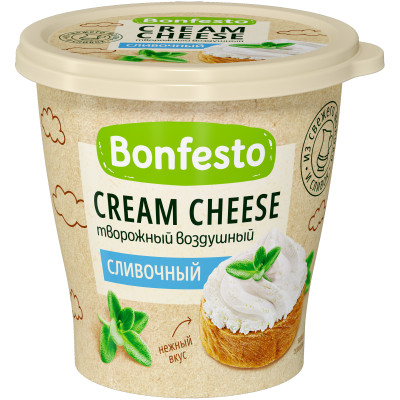 Сыр Bonfesto Кремчиз воздушный творожный сливочный 65%, 125г