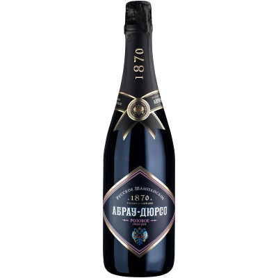 Шампанское Абрау-Дюрсо розовое полусухое 10.5-13%, 750мл