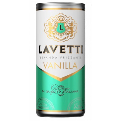 Напиток Lavetti Ванилла виноградосодержащий газированный сладкий, 250мл