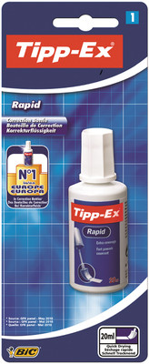Жидкость корректирующая Bic Tipp-Ex Rapid с губкой, 20мл