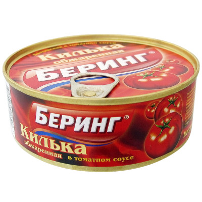 Килька черноморская Беринг обжаренная в томатном соусе, 240г