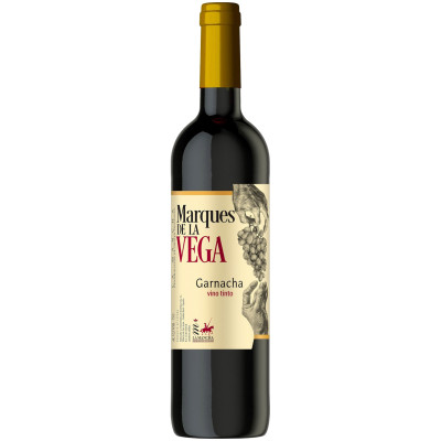 Вино Marques de la Vega Garnacha La Mancha DOP красное сухое 12.5%,  750мл