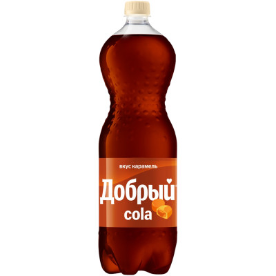 Напиток газированный Добрый Кола Карамель безалкогольный ароматизированный, 1.5л