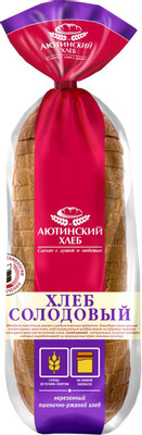 Хлеб Аютинский Хлеб солодовый нарезка, 380г