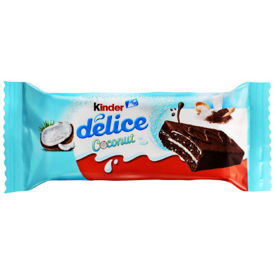 Бисквитное пирожное Kinder Delice Кокос, 37г