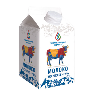 Молоко Чебаркульское Молоко Российское 2.5%, 500мл