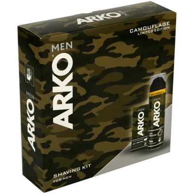 Подарочный набор Arko Men Anti-Irritation гель для бритья, 200мл + крем после бритья, 50мл