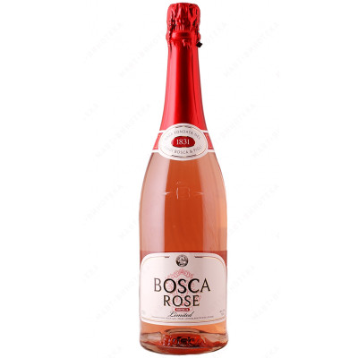 Плодовый алкогольный напиток Bosca Rose Limited газированный розовый полусладкий 7.5% 750мл