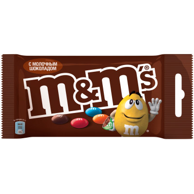 Драже M&M's с молочным шоколадом, 45г