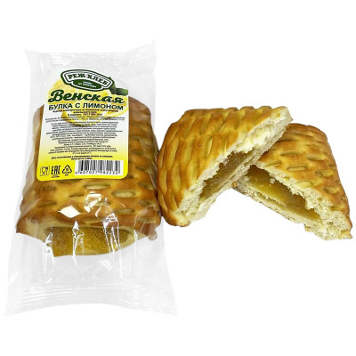 Булка Реж-Хлеб Венская с лимоном, 80г