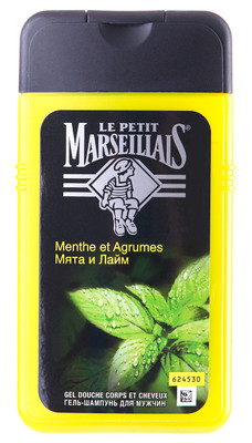 Гель-шампунь Le Petit Marseillais для душа Мята и лайм 3в1, 250мл