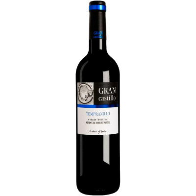 Вино Gran Castillo Tempranillo красное полусладкое 12%, 750мл