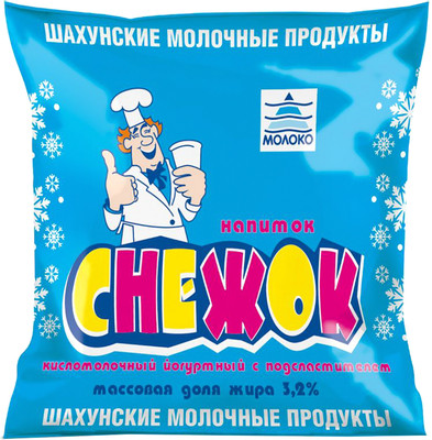 Снежок Шахунские Молочные Продукты 3.2%, 450мл