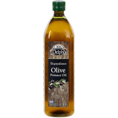 Масло оливковое Delphi Pomace Olive Oil рафинированное с добавлением нерафинированного, 1л