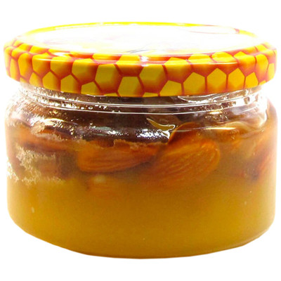 Мёд Пчела Маня натуральный с миндалем, 200г