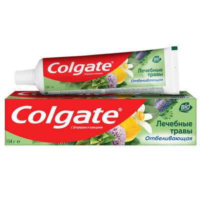 Зубная паста Colgate Лечебные травы отбеливающая для здоровья зубов и десен, 100мл