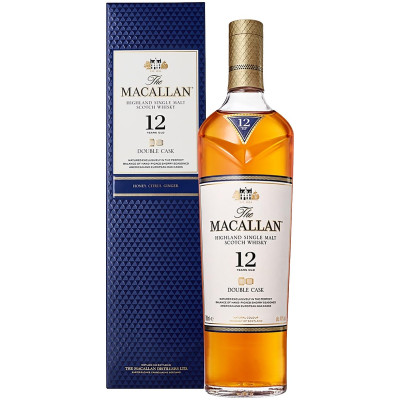 Виски Macallan Дабл Каск 12-летний 40% в подарочной упаковке, 500мл