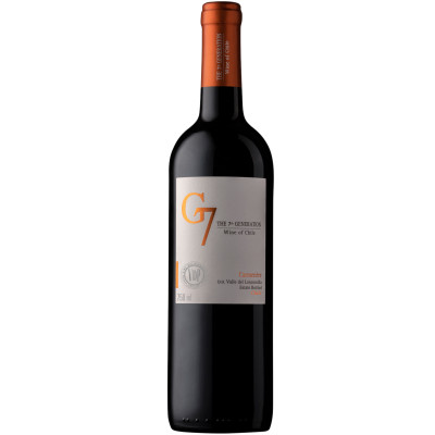 Вино G7 Carmenere Loncomilla Valley DO красное сухое 13%, 750мл