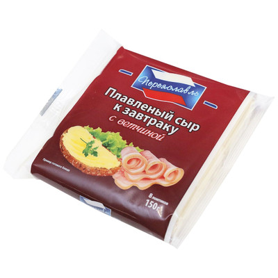 Сыр плавленый Переяславль К завтраку с ветчиной 25%, 2x70г