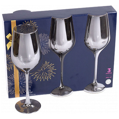 Набор бокалов Luminarc Селест для вина сияющий графит, 3x350мл