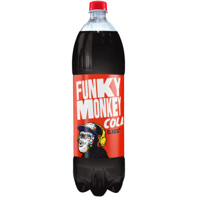 Напиток безалкогольный Funky Monkey Кола Классик сильногазированный, 1.5л
