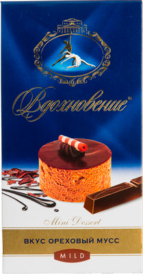 Шоколад тёмный Вдохновение Mini Dessert ореховый мусс, 100г