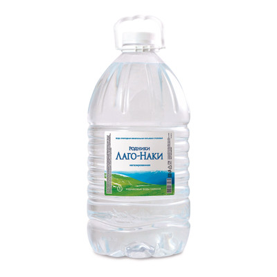 Вода Родники Лаго-Наки минеральная природная питьевая столовая негазированная, 5л