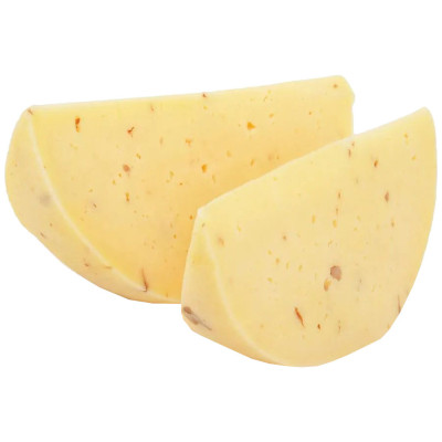 Сыр полутвёрдый Любимый Сыровар Качиокавалло с грецким орехом 45%