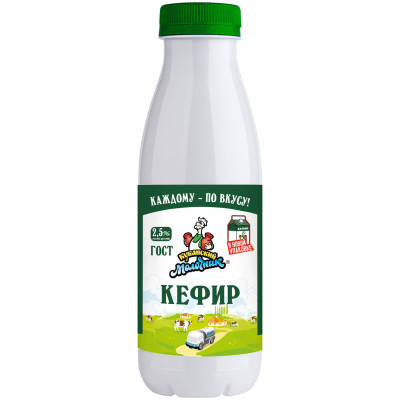 Кефир Кубанский Молочник 2.5%, 450мл