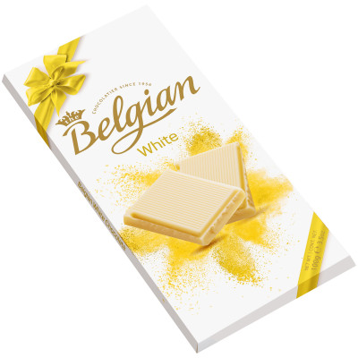 Шоколад Belgian белый, 100г