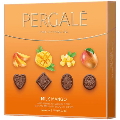 Набор конфет Pergale Mango Collection в молочном шоколаде, 114г