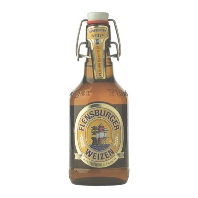 Пиво Flensburger Вайцен пшеничное светлое нефильтрованное 5.1%, 330мл