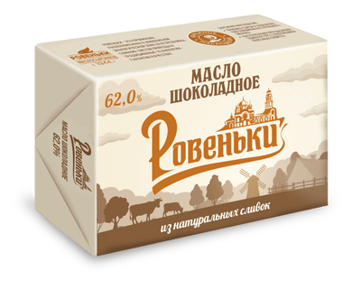 Масло сливочное Ровеньки Шоколадное 62%, 170г