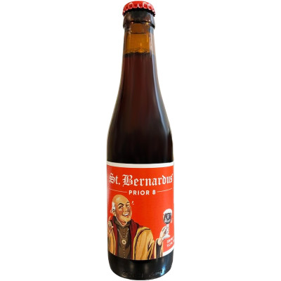 Пиво St.Bernardus Prior 8 темное пастеризованное нефильтрованное осветленное, 330мл