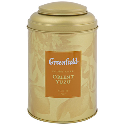 Чай Greenfield Orient Yuzu чёрный байховый с ароматом юдзу листовой, 100г