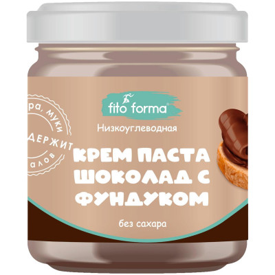 Крем-паста Fito Forma без сахара со вкусом шоколада и фундука, 300г