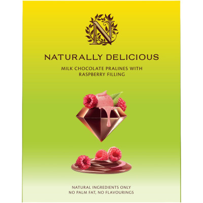 Конфеты N Nature шоколадные с малиновой начинкой, 100г